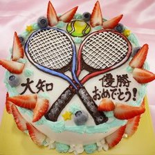 スポーツのイラストケーキ【5号4～5人用￥5,300～】