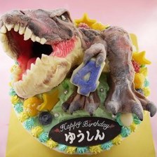 【全国配送】ティラノサウルスの立体ケーキをお作りしました