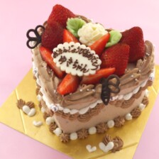 ハートアニバーサリー（チョコクリーム）【4号2～3人用￥3,700～】