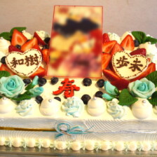 【岩手県盛岡市】和の写真ウェディングケーキをお作りしました