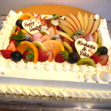 【岩手県盛岡市】フルーツたくさんのウェディングケーキをお作りしました