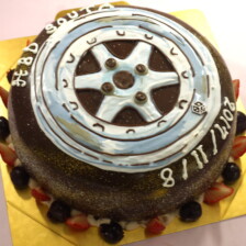タイヤのケーキ