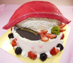 寿司の立体ケーキ【6号8～10人用￥8,900～】