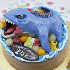 【全国配送】モササウルスの立体ケーキをお作りしました