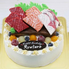 【全国配送】刺身の立体ケーキを作りました