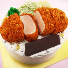 豚カツの立体ケーキ【６号～】