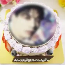 丸形の写真ケーキ【全２種】