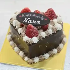 【チョコ】ハートのチョコレートガナッシュ②　4号（12㎝・約2～3人用）￥3,900（税込）～