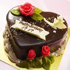 【チョコ】ハートのチョコレートがナッシュ①　4号（12㎝・約2～3人用）￥3,900（税込）～