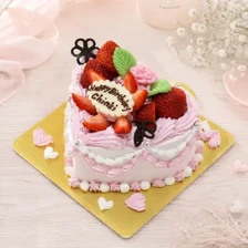 【ハート】ハートアニバーサリー（苺クリーム）　4号（12㎝・約2～3人用）￥3,900（税込）～