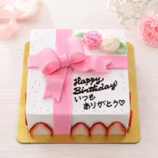 【四角型】プレゼントボックス（ホワイト）　5号限定（約4～5人用）￥5,300（税込）