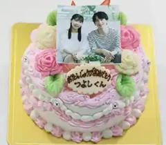 お花畑の写真ケーキ　4号（12㎝・約2～3人用）￥4,500（税込）～