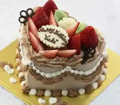 【ハート】ハートアニバーサリー（チョコクリーム）　4号（12㎝・約2～3人用）￥3,900（税込）～
