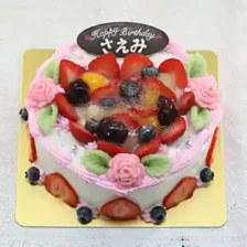 【苺】ハートインピンク　5号（15㎝・約4～5人用）￥4,700（税込）～