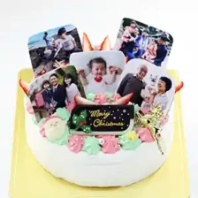 【おすすめ！】①2025年を振り返る立体写真ケーキ　4号（12㎝・約2～3人用）￥5,300（税込）～