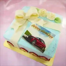 プレゼントボックス（ブルー）写真付　5号限定（約4～5人用）￥5,800（税込）