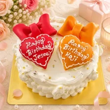 リボンのケーキ102