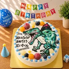 【全国配送】（恐竜）スピノサウルスのイラストケーキ