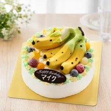 【食べ物】バナナの立体ケーキ