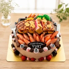 【食べ物】ステーキの立体ケーキ