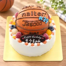 【全国配送】（スポーツ）バスケットボールの立体ケーキ