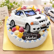 【全国配送】（乗り物）車の立体ケーキ