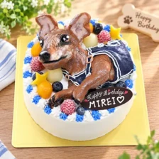 【全国配送】（動物）犬の立体ケーキ