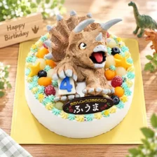 【全国配送】（恐竜）トリケラトプスの立体ケーキ
