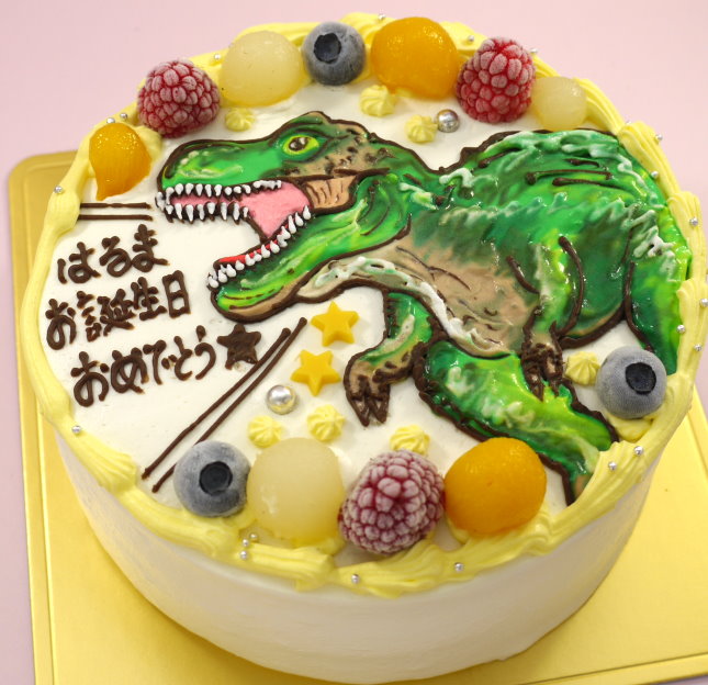 恐竜　イラスト　ケーキ