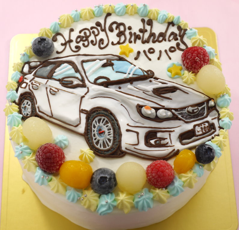 【乗り物】のイラストケーキ