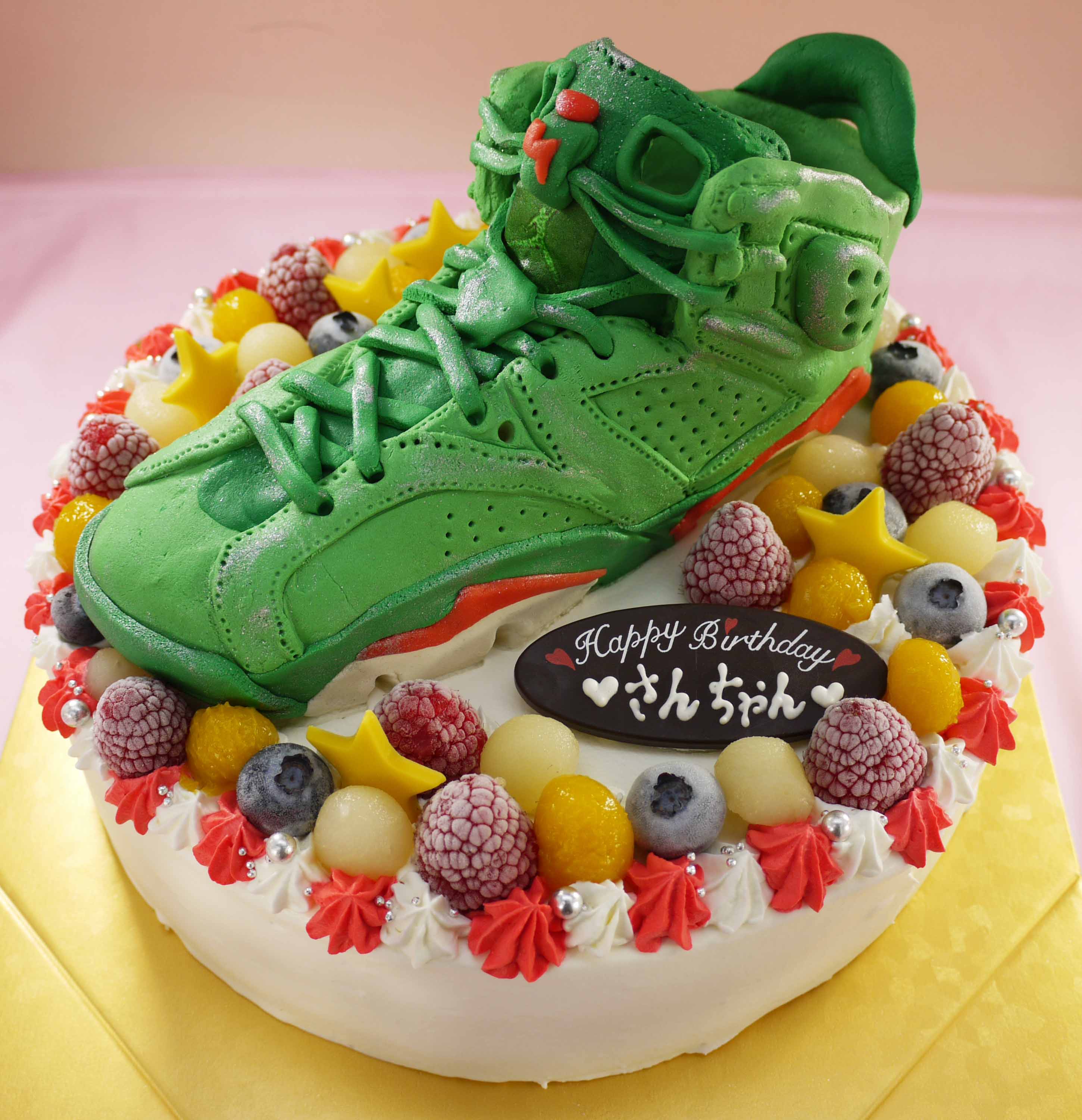 靴、バスケットシューズの立体ケーキ