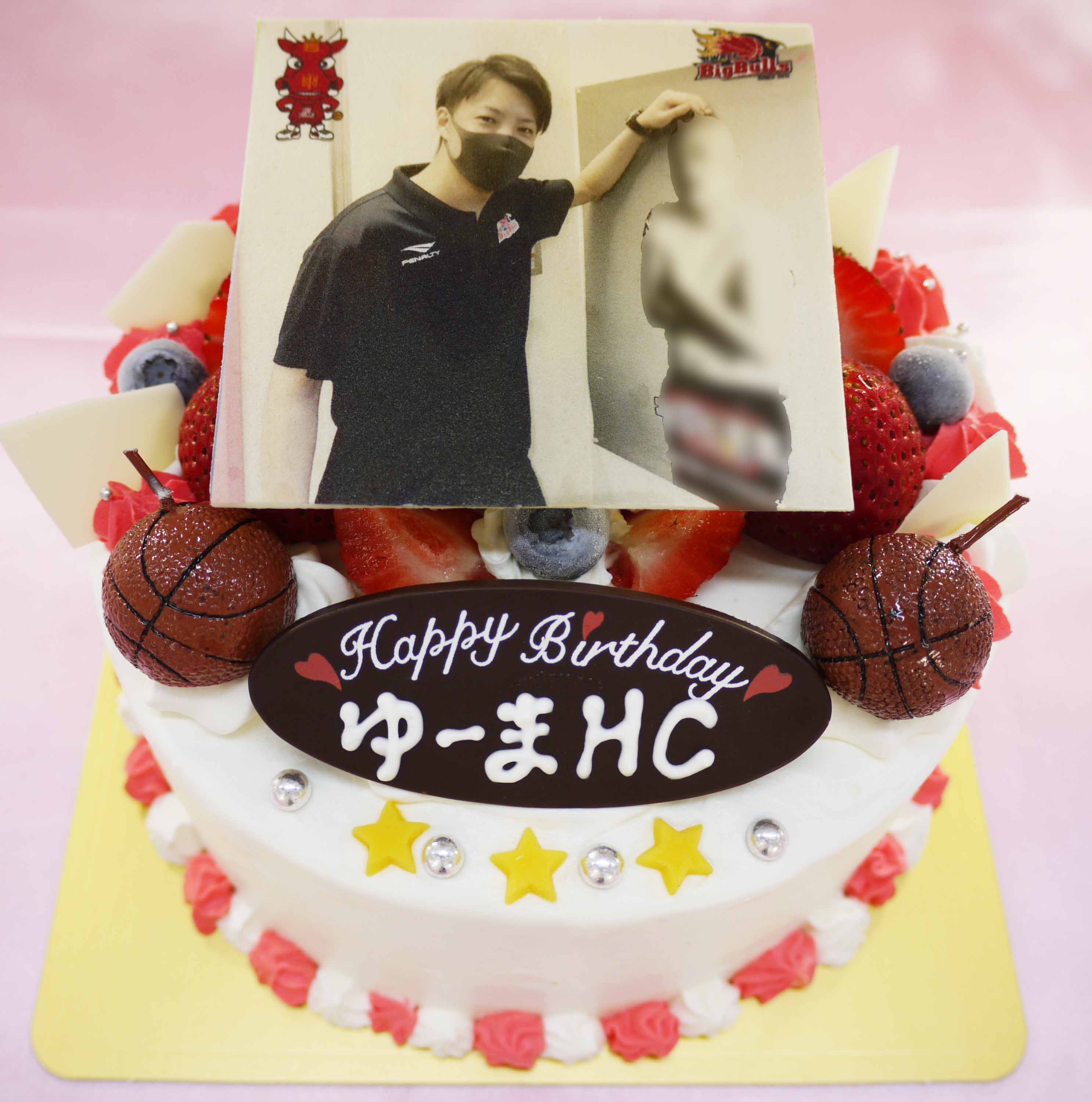 岩手ビッグブルズ吉田 優磨ヘッドコーチのケーキ