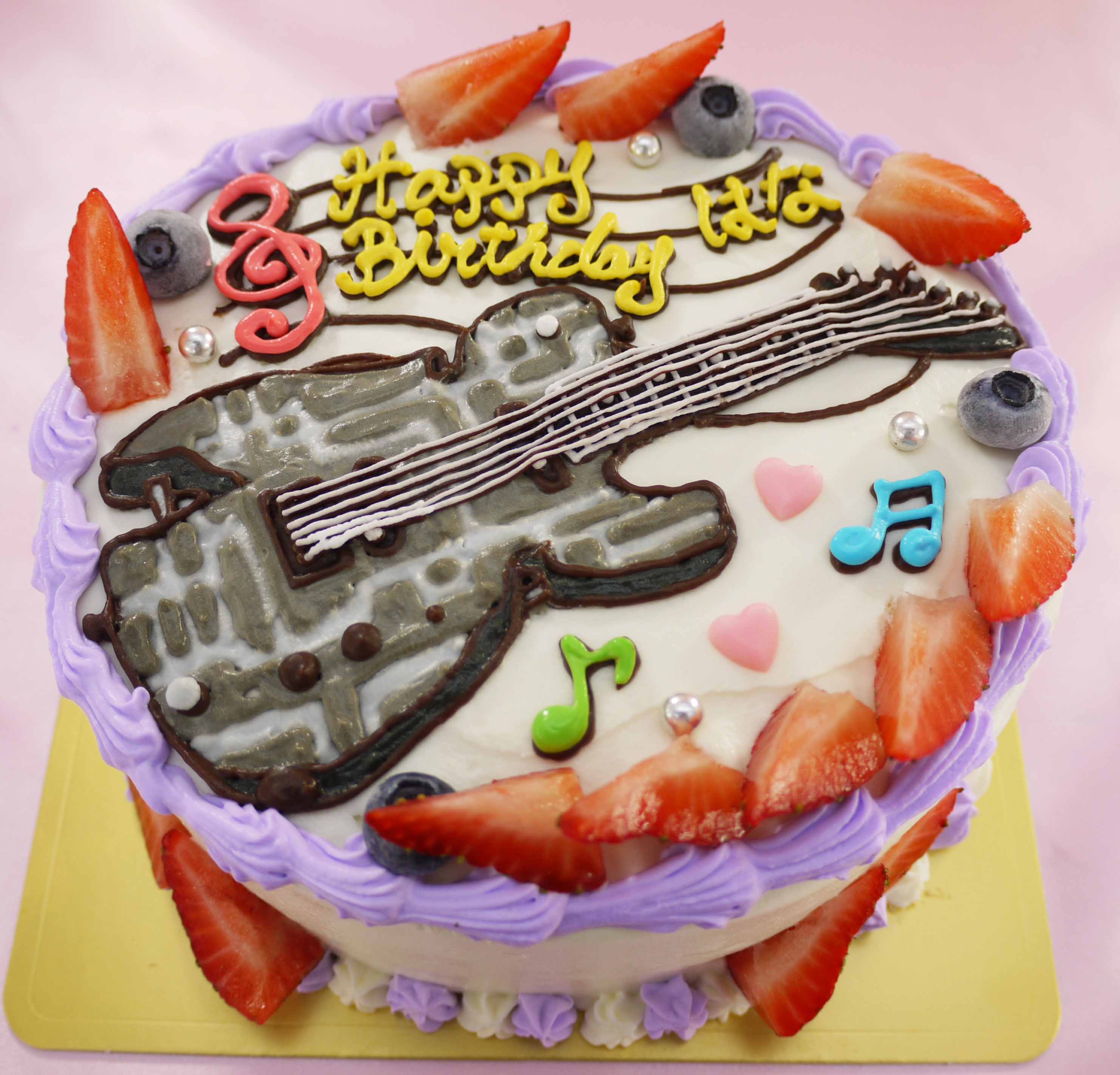 ギターのイラストケーキ