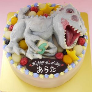 全国配送できるインドミナスレックスの立体ケーキ