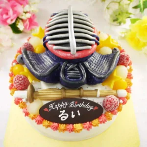 全国配送できる剣道の防具の立体ケーキ