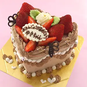 ハートアニバーサリー（チョコクリーム）【4号2～3人用￥3,900～】